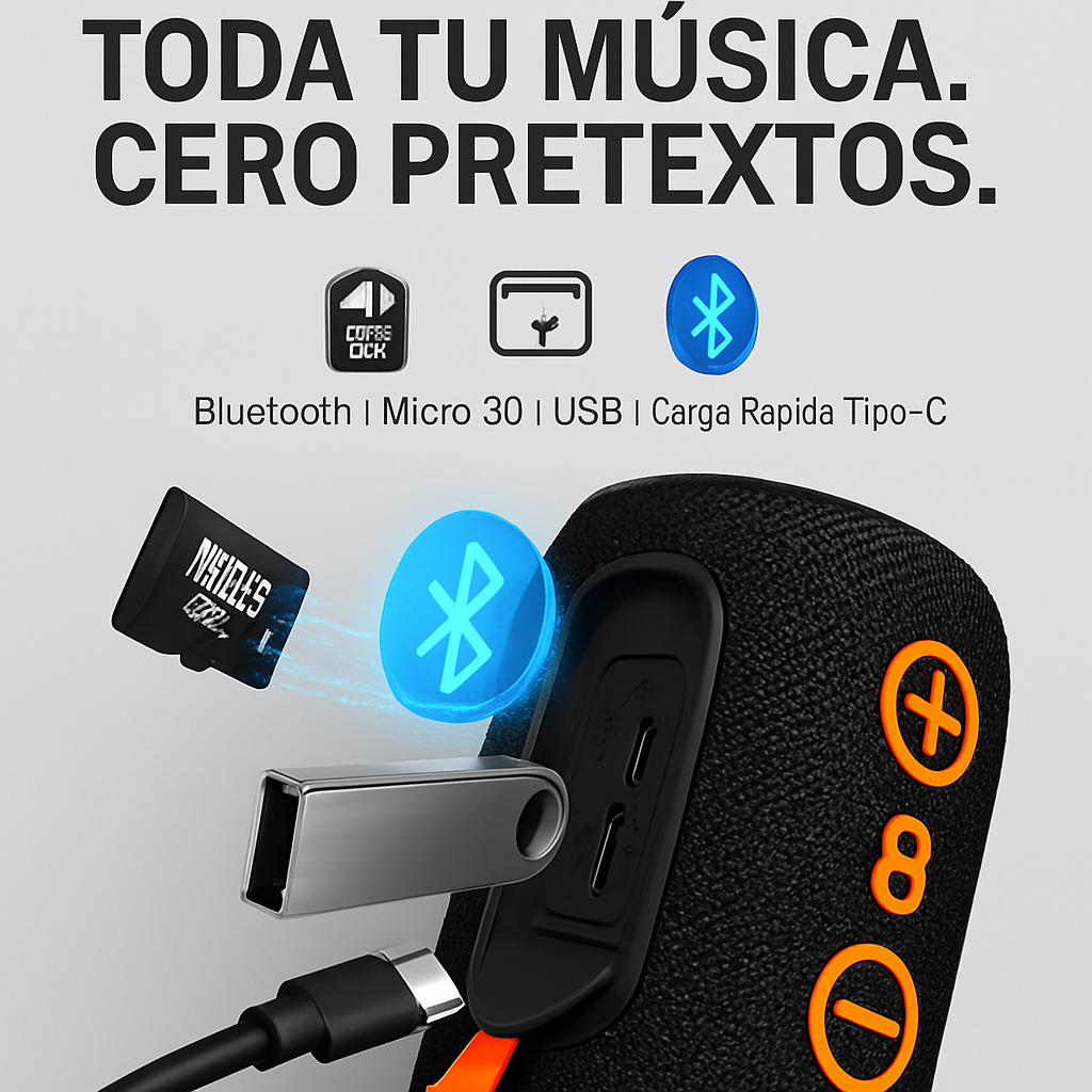 DUO-SOUND 360™: Bocina Modular Bluetooth 2-en-1
