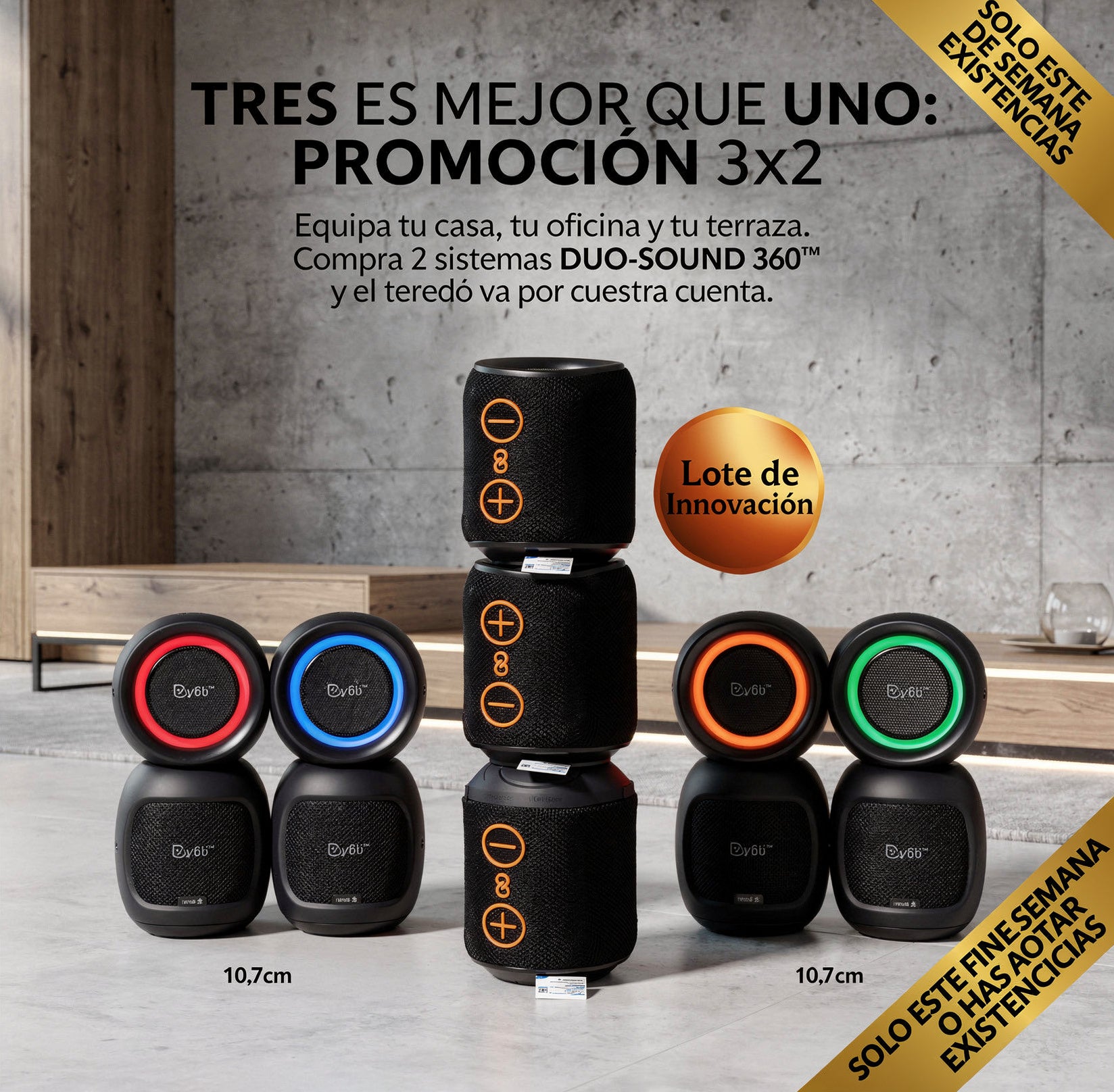 DUO-SOUND 360™: Bocina Modular Bluetooth 2-en-1
