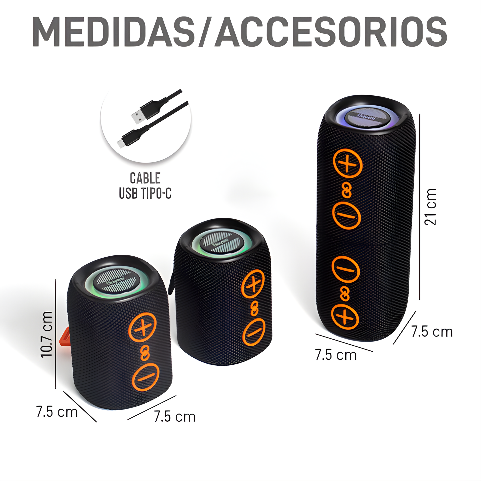 DUO-SOUND 360™: Bocina Modular Bluetooth 2-en-1