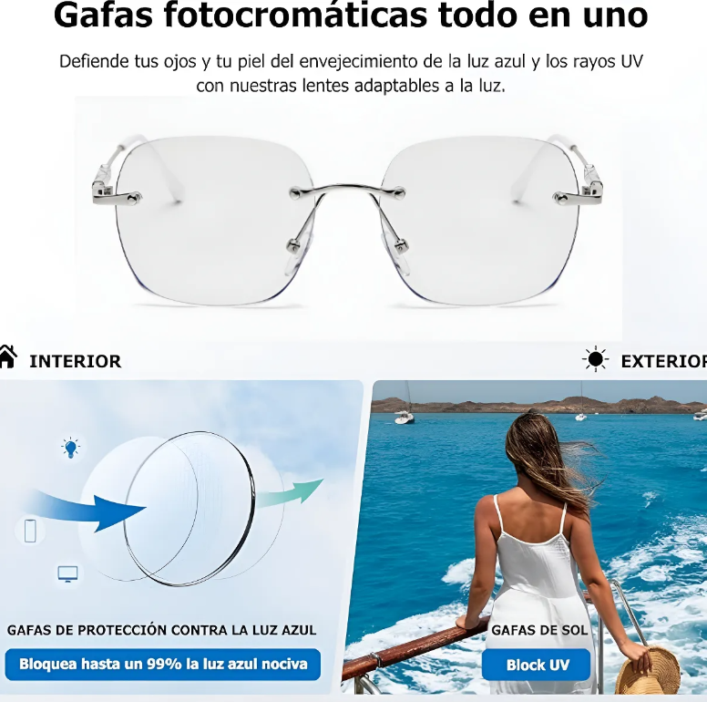 SOLÉRA™ Gafas Fotocromáticas de Lujo Minimalista